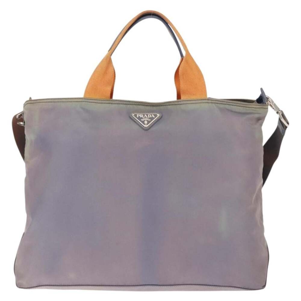 Prada Nylon Tote Bag Purple